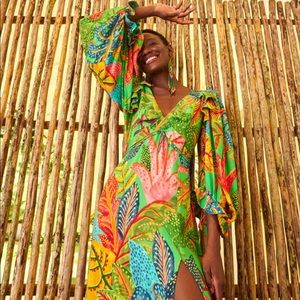 Forest Dream Slit Dress Farm Rio